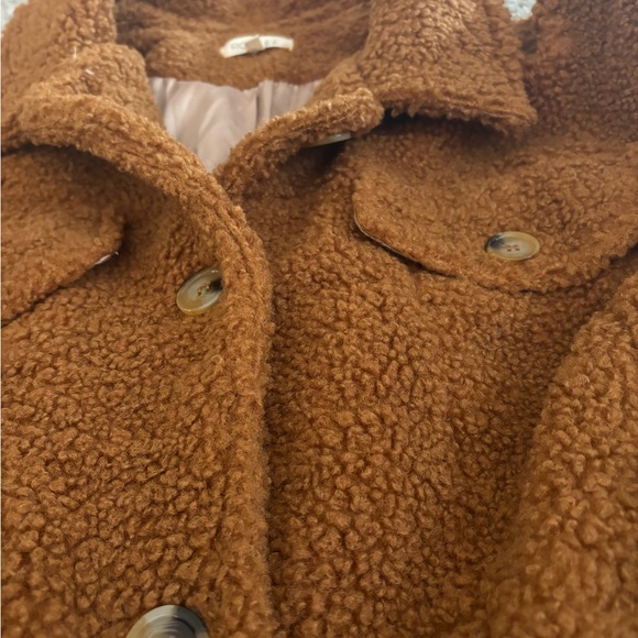 Roolee Sherpa Jacket Size Medium Orange Rust - Picture 4 of 4